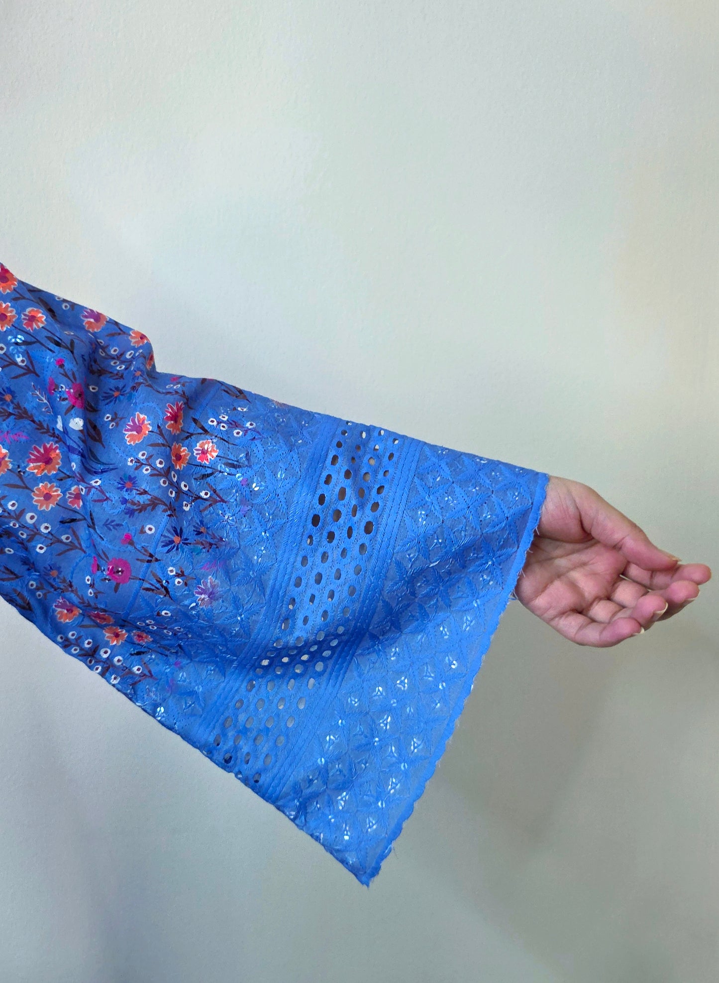 'Dusk' Blue Floral Maxi Dress - SITARA