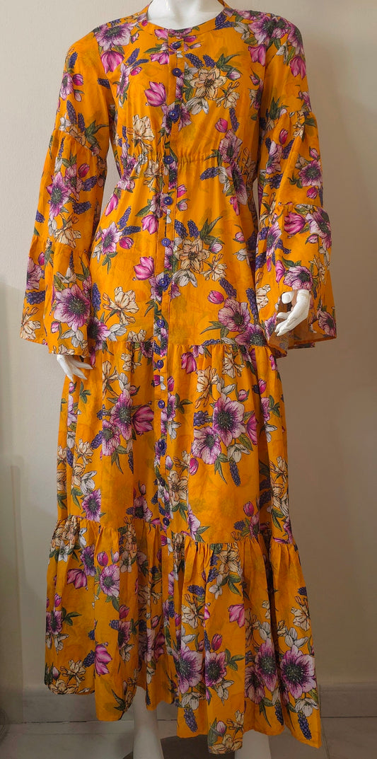 'Clementine' Floral Maxi Dress - SITARA